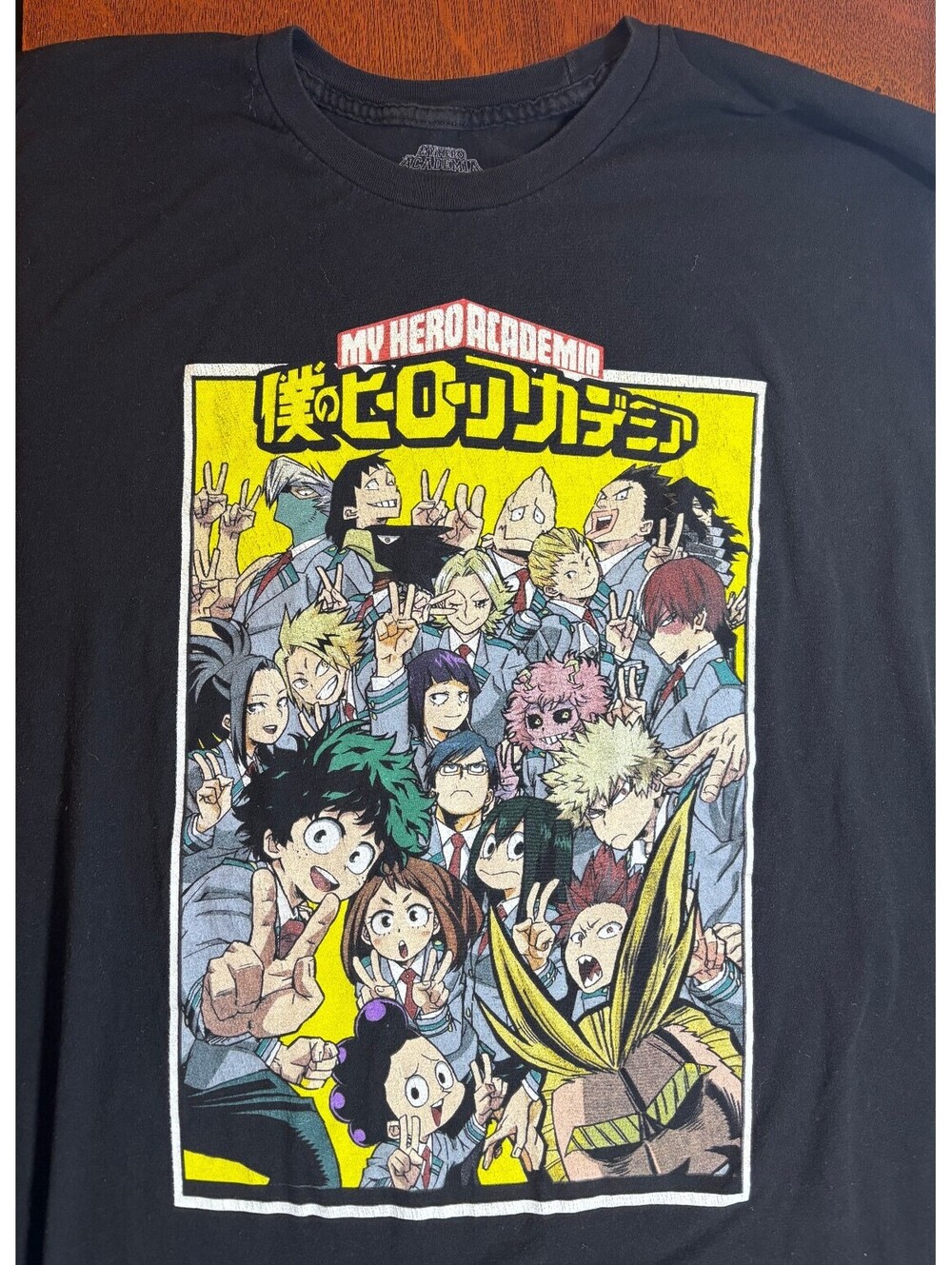My Hero Academia Funimation Class 1-A Graphic T-Shirt Black XL Anime (175)
